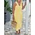 cheap Midi Dresses-Women&#039;s Plus Size Loungewear Nightshirt Dress Fashion Basic Comfort Pure Color Cotton Home Street Daily V Wire Breathable Sleeveless Summer Spring White Yellow