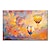 お買い得  静物画-Mintura 手作り熱気球油絵キャンバス壁アート装飾現代抽象画像家の装飾のためのロールフレームレス未伸張絵画