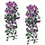 billiga Artificiell Blomma-1 st konstgjord hängande blomma (3,3 fot), konstgjord blomma med premiumoxidationsbeständighet, simulering av rosrankor, äkta vinrankearrangemang, rumsinredning, heminredning, sovrumsinredning,