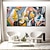 billiga Människomålningar-handgjord oljemålning canvas väggdekoration modern ljus lyx kreativa abstrakta figurer för hotellklubb heminredning rullad ramlös osträckt målning