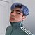 cheap Synthetic Trendy Wigs-Synthetic Wig Curly Asymmetrical Machine Made Wig Short Silver A1 Blue Grey Pink Synthetic Hair Men&#039;s Party Fashion Easy to Carry Pink Blue Silver