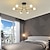 Χαμηλού Κόστους Φώτα Οροφής-led φωτιστικό οροφής 6-φωτο 70cm σκανδιναβικού στυλ πολυέλαιος σπούτνικ σχέδιο μεταλλικό καλλιτεχνικό στυλ βιομηχανικά βαμμένα φινιρίσματα κουζίνα κρεβατοκάμαρα παιδικό δωμάτιο φωτιστικά ζεστό λευκό