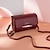 cheap Crossbody Bags-Women&#039;s Crossbody Bag Shoulder Bag Wallet Mobile Phone Bag PU Leather Office Valentine&#039;s Day Shopping Buckle Zipper Adjustable Durable Solid Color Letter Black Pink Wine