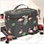cheap Cosmetic Bags &amp; Cases-Men&#039;s Women&#039;s Handbag Makeup Bag Cosmetic Bag Toiletry Bag Polyester Party Travel Large Capacity Breathable Durable Cartoon Pink-Black Pink cherry Blue star