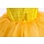 رخيصةأون فساتين-فستان تنكري للأميرة حسناء والجمال والوحش للأطفال البنات بطبقات كرتونية دانتيل مكشكش أصفر ماكسي بأكمام قصيرة فساتين لطيفة مناسبة بشكل منتظم