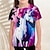 お買い得  女の子の 3d T シャツ-女の子 3D グラフィック ユニコーン 雲 Tシャツ Ｔシャツ 半袖 3Dプリント 夏 春 活発的 ファッション かわいいスタイル ポリエステル 子供 3〜12年 アウトドア カジュアル 日常 レギュラー