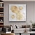 abordables Pinturas abstractas-Arte de pared de astilla de oro con textura blanca, pintura moderna abstracta con textura pintada a mano para sala de estar, cuadros modernos, arte de lienzo (sin marco)