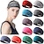 cheap Hair Styling Accessories-Mixed Color Sports Headband, Sporty Style Stretchy Anti-slip Sweat-absorbing Yoga Fitness Workout Hairband For Women
