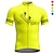 cheap Men&#039;s Jerseys-21Grams Men&#039;s Cycling Jersey Short Sleeve Bike Top with 3 Rear Pockets Mountain Bike MTB Road Bike Cycling Breathable Quick Dry Moisture Wicking Reflective Strips Yellow Red Blue Graphic Sports
