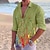 cheap Men&#039;s Hawaiian Shirt-Men&#039;s Shirt Graphic Prints Oil Painting Turndown White+Red White Light Green Blue Sky Blue Outdoor Street Long Sleeve Print Clothing Apparel Fashion Streetwear Designer Casual