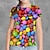 cheap Girl&#039;s 3D T-shirts-Kids Girls&#039; Graphic T shirt 3D Print Outdoor Crewneck Short Sleeve Active Summer 7-13 Years Yellow Pink Blue
