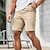 cheap Work Shorts-Men&#039;s Shorts Chino Shorts Bermuda shorts Work Shorts Pocket Straight Leg Plain Comfort Short Formal Work Casual 100% Cotton Streetwear Stylish Black White