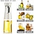preiswerte Grills für Kochen im Freien-Ölsprüher zum Kochen, 240-ml-Glas-Olivenölsprüher, Olivenöl-Sprühflasche, Küchenhelfer-Zubehör für Heißluftfritteusen, Rapsöl-Spritzer, weit verbreitet für Salatzubereitung, Grillen