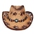 tanie Kostiumy historyczne i vintage-18 wiek 19 wiek Stan Teksas Kowbojski kapelusz West Cowboy amerykański Męskie Damskie Bal maskowy Święto Urlop Kapelusz