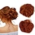 Χαμηλού Κόστους Σινιόν-το χρώμα θα είναι πιο πορτοκαλί από το χρώμα 119b (χαλκός)! iluu 2 τμχ ακατάστατο κότσο μαλλιών εξτένσιον σινιόν μαλλιών συνθετικά μαλλιά scrunchie scrunchy updo hairpiece για γυναικείο πάρτι