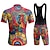 cheap Men&#039;s Clothing Sets-21Grams Men&#039;s Cycling Jersey with Bib Shorts Short Sleeve Mountain Bike MTB Road Bike Cycling Yellow Red Sky Blue Graphic Bike Quick Dry Moisture Wicking Spandex Sports Graphic Funny Clothing Apparel