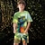 billiga pojkens 3d-uppsättningar-Pojkar 3D Grafisk Dinosaurie Drake T-shirt och shorts T-shirtset Klädesset Kortärmad 3D-utskrifter Sommar Vår Aktiv Sport Mode Polyester Barn 3-13 år Utomhus Gata Semester Normal