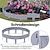 billige Camping og fotturer-5 stk plenkant plast stein utseende hagekant polypropylen blomsterbed kant palisade hage dekorativ