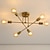 tanie Ściemnialne lampy sufitowe-oświetlenie sufitowe led 6 głowic 70cm sputnik design żyrandol metalowy styl artystyczny sputnik przemysłowe malowane wykończenia artystyczny styl nordycki 110-240v