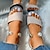 ieftine Sandale de Damă-Pentru femei Sandale Papuci Sandale plate În aer liber Plajă Vară Imitație de Perle Toc Drept Elegant Casual minimalism Imitație Piele Loafer Negru Alb Portocaliu