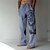 cheap Men&#039;s Bottoms-Men&#039;s Trousers Summer Pants Beach Pants Animal Lion Graphic Prints Drawstring Elastic Waist 3D Print Comfort Casual Daily Holiday Streetwear Hawaiian Blue Green