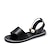 ieftine Sandale de Damă-Pentru femei Sandale Papuci Sandale plate În aer liber Plajă Vară Imitație de Perle Toc Drept Elegant Casual minimalism Imitație Piele Loafer Negru Alb Portocaliu