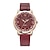 preiswerte Quarz-Uhren-Einfache Quarz-Damenuhr mit Lederarmband, luxuriöse Damenuhr, kreative Studentenuhr, weibliche Uhr