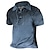 voordelige heren polo&#039;s met veters-Voor heren POLO Shirt Golfshirt Verloop Grafische prints Strijkijzer Geel blauw Groen Grijs Buiten Straat Korte mouw Trekkoord Afdrukken Kleding Sport Modieus Streetwear Ontwerper