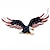 cheap Decorative Garden Stakes-Patriotic American Bald Eagle Metal Wall Art ,Fourth of July,July Fourth Outdoor Decor,Independence Day Decoration,Cut Metal Sign 3D Wall Décor With shelf for Indoor or Outdoor Use
