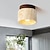 billige Indbyggede og semiindbyggede ophæng-led loftslampe 12cm geometriske former indbygningslys keramisk træ kunstnerisk stil formel stil loftslampe til korridor varm hvid 110-240v