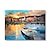 cheap Oil Paintings-Oil Painting Hand Painted Horizontal Abstract Landscape Modern Rolled Canvas (No Frame)