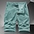 cheap Cargo Shorts-Men&#039;s Cargo Shorts Casual Shorts Pocket Plain Comfort Breathable Outdoor Daily Going out 100% Cotton Fashion Casual Army Green Blue