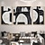 billige Abstrakte malerier-håndlaget lerret veggkunst svart hvit oljemaleri abstrakt veggbilde kreativt kunstverk i stor størrelse for hjemmedekorasjon