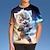 preiswerte 3D-T-Shirts für Jungen-Jungen 3D Graphic Karikatur Tiger T-Shirt Kurzarm 3D-Druck Sommer Frühling Aktiv Sport Modisch Polyester kinderkleidung 3-12 Jahre Outdoor Casual Täglich Regular Fit