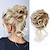 cheap Chignons-Hair Piece Tousled Updo Hair Buns Extension Elastic Hair Band Hair Pieces Curly Hair Bun Scrunchie For Women