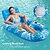 Недорогие Спорт и отдых на свежем воздухе-Плавающий водный гамак, кресло, складная надувная надувная кровать для плавания, кольцо для плавания в бассейне, игрушка для вечеринки, поплавок, кровать для отдыха