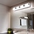 お買い得  室内ウォールライト-LED ミラーフロントランプバニティライト 3/4/5 ヘッドウォールライトモダンなシンプルな寝室のバスルームアクリル ip20 黒、白