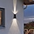 halpa Ulkotilojen seinävalaisimet-ulkona aurinkopuutarhavalo rgb-väriä vaihtava ip65 vedenpitävä seinävalaisin aurinkovalaistus kävelytien aidalle portaiden pihan sisustusvalaistus