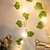 ieftine Fâșii LED-lumini solare de viță de vie lumini de iedera lumini cu led artificial ratan verde plantă led lumini solare snur în aer liber lumini de suspendare cu led pentru gard de curte agățat pe perete