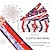 olcso kiegészítők-retro usa zászlómintás sport fejpánt csomózott izzadságelnyelő rugalmas hajgumi amerikai zászló függetlenség napja női fitnesz edzésekhez mardi gras