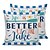 cheap Outdoor Pillow &amp; Covers-Outdoor Waterproof Pillow Cover Vintage Letter for Patio Garden Sofa Couch Livingroom 1pc