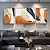 cheap Abstract Paintings-3 Sets Abstract Geometric Painting Hand Painted Oil Painting On Canvas Handmade Wall Art Pictures For Living Room Home Decoration
