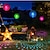 billiga Undervattensbelysning-flytande poollampor solar poollampor med rgb färgskiftande vattentäta poollampor som flyter för pool på natten hängbara led disco glödbollslampor för damm trädgård bakgård