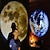 זול מנורת מקרן ומקרן לייזר-1 יחידות מיני 2 ב-1 כדור הארץ מנורת הקרנת ירח אווירת אור לילה לעיצוב צילום מסיבת חדר שינה