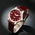 baratos Relógios Quartz-relógio feminino de quartzo simples com pulseira de couro relógio feminino de luxo relógio criativo para estudantes relógio feminino