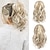 tanie Koki-podkreśl kucyk przedłużanie pazur krótkie grube faliste kręcone szczęki klips w sztuczny kucyk sztuczne włosy miękka naturalnie wyglądająca syntetyczna treska dla kobiet średni blond z pasemkami