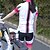 billige Klærsett for kvinner-WOSAWE Dame Sykkeljersey med shorts Kortermet Fjellsykling Veisykling Fersken Blomster botanikk Sykkel Shorts Jersey Treningsdrakt 3D Pute Pustende Hurtigtørkende Anatomisk design Fukttransport