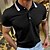 cheap Men&#039;s Polos-Men&#039;s Sport Polo Polo Shirt Lapel Casual Holiday Fashion Basic Short Sleeve Button Plain Regular Fit Summer Cherry Red Black White Navy Blue Orange Dark Blue Sport Polo
