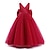 cheap Party Dresses-Kids Girls&#039; Dress Party Dress Solid Color Sleeveless Performance Wedding Special Occasion Mesh Backless Elegant Fashion Adorable Polyester Maxi Party Dress Swing Dress Tulle Dress Summer Spring 2-12