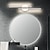 abordables Éclairages coiffeuses et miroirs-vanité lumière led miroir avant lampe étanche ip20 71cm led salle de bain lumières sur miroir noir/blanc luminaires muraux pour salle de bain chambre salon armoire 110-240v